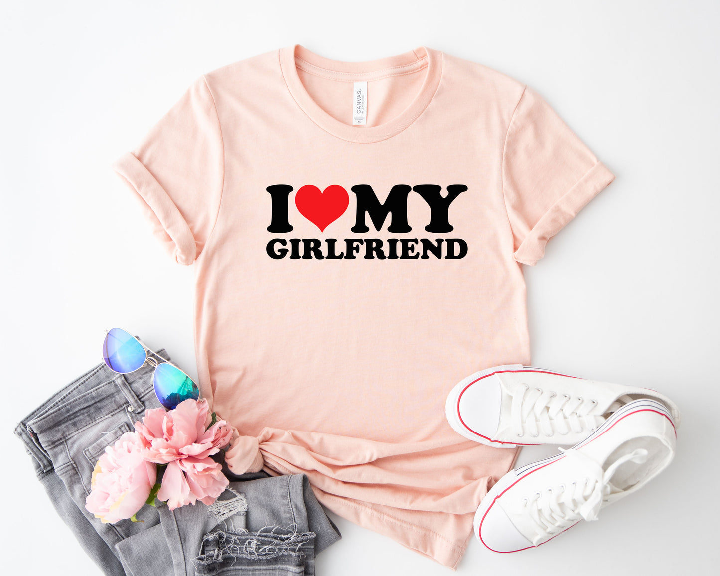 I Hear my Girlfriend T-shirt, I love my Girlfriend shirt, Valentine shirt.